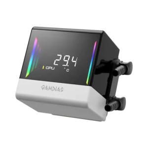 Gamdias CHIONE E4-360 V2 WH 360mm ARGB AIO Liquid CPU Cooler With Display